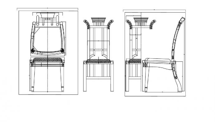 某现代风海浪餐台及餐椅设计图_图1