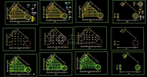 某小区会所设计结构建筑cad施工图-图一