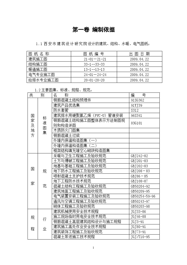 剪力墙结构高层住宅施工组织设计-图一