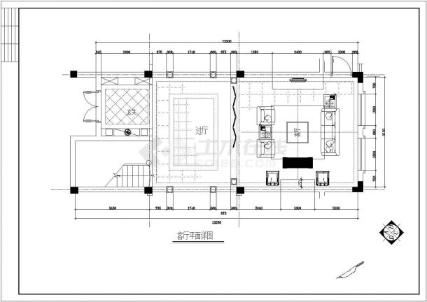某套2层框架结构别墅欧式室内装修施工图纸-图一