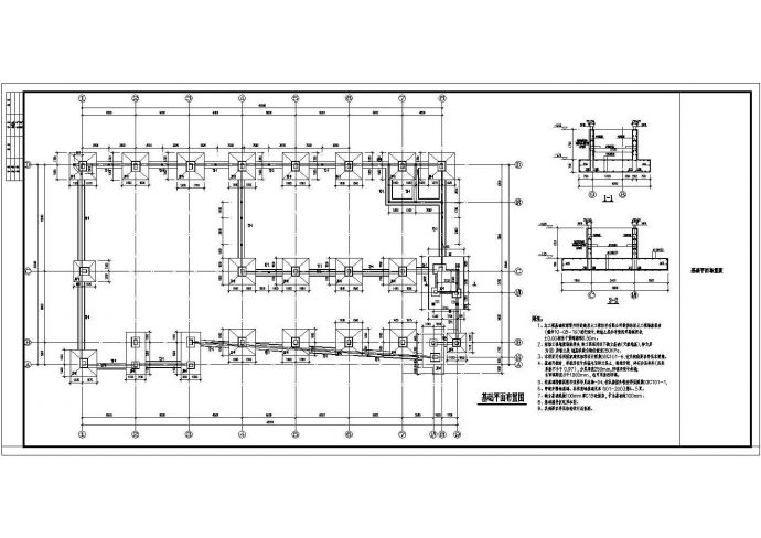 某地二层钢结构售楼处结构设计施工图_图1