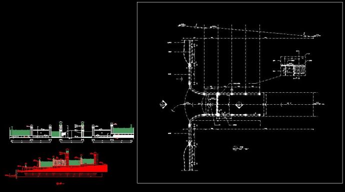 某高端住宅小区大门设计CAD施工图纸_图1