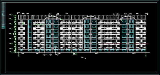 某小区多层精品住宅楼建筑cad设计方案图(含设计说明）-图二