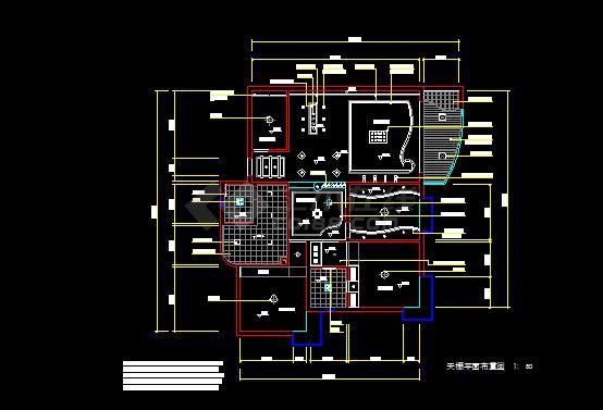 花园式四居室全套装修设计施工图纸-图二