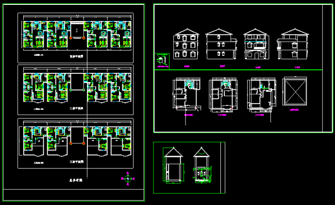 某地兄弟型小农家住宅CAD建筑设计图_图1