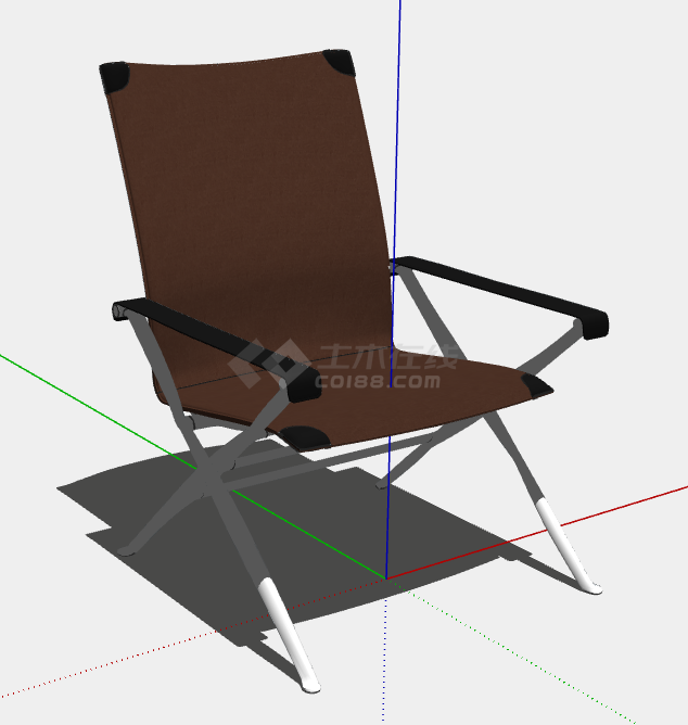 办公室用扶手椅子的SU模型-图一