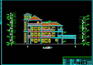 某农村别墅建筑CAD设计平面施工图-图二