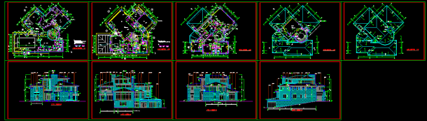 北京某经典别墅建筑CAD设计全套施工图纸-图一