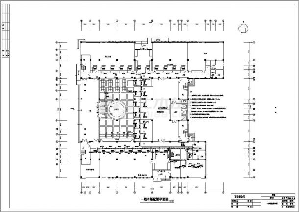 【长沙】大学图书馆VRV空调系统设计施工图-图一