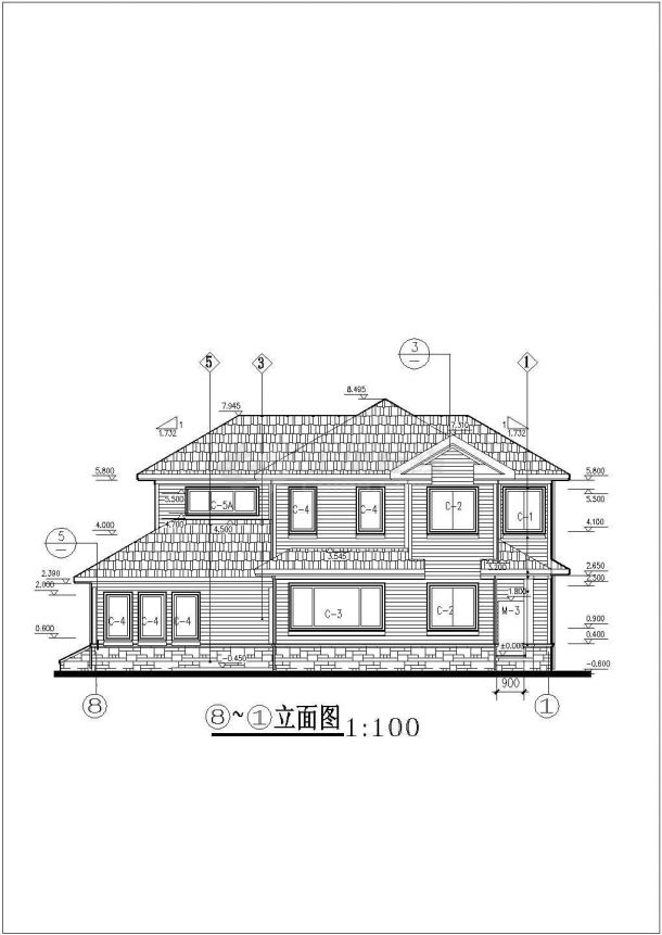 农村自建经典别墅建筑施工图（30套图纸上收集）-图二