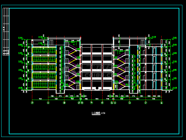 多层厂房建筑施工设计全套CAD大样图-图二