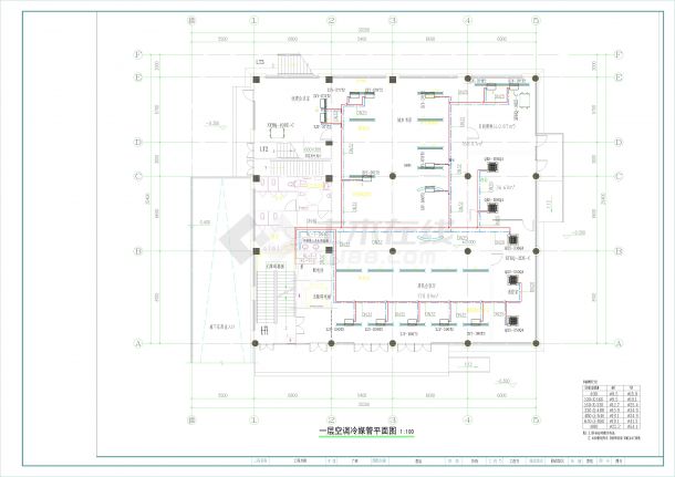 道骆家头邻里中心设计项目(5层 3000方） 暖通施工图-图一