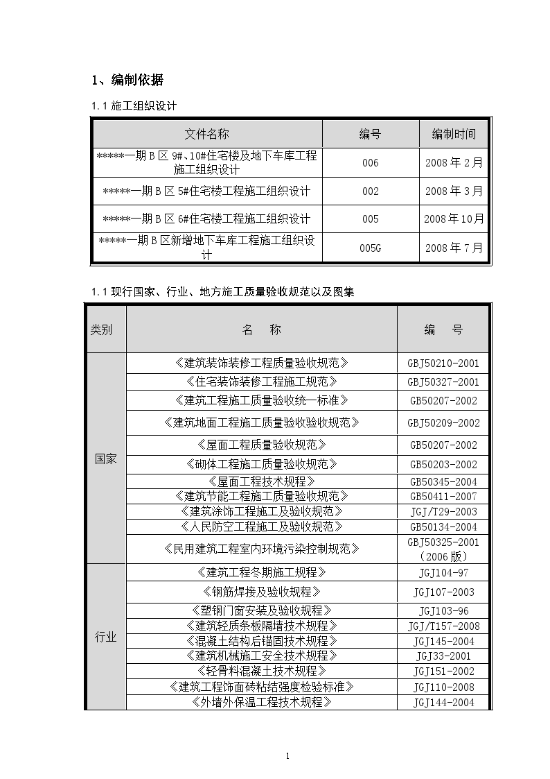 北京市某住宅项目装修方案（争创长城杯）-图一