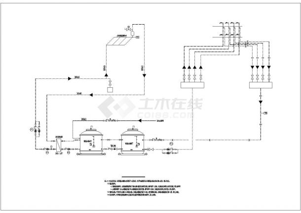 【山东】幼儿园水暖设计施工图纸(太阳能系统)-图二