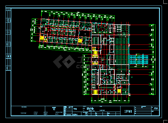 国际广场全套施工设计CAD平面图-图二
