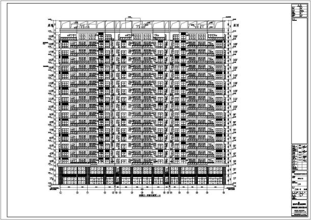 岑溪市某地19层框架剪力墙结构商住楼设计施工图纸-图一