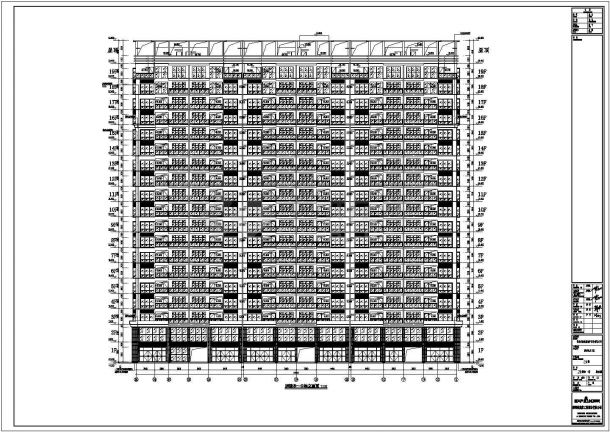 岑溪市某地19层框架剪力墙结构商住楼设计施工图纸-图二
