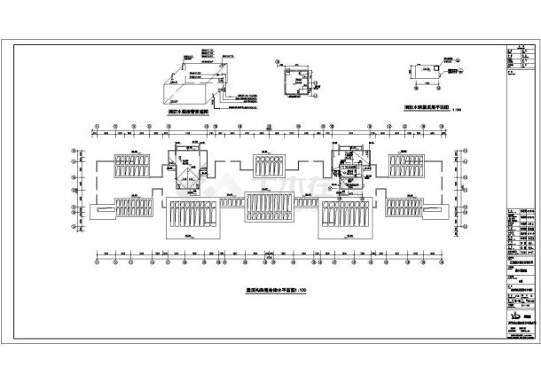 江西某高档小区多栋住宅建筑给排水施工图-图一