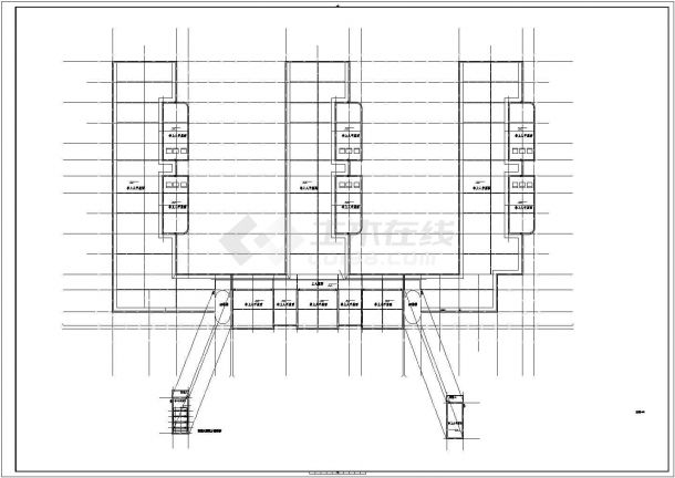 某地三层幼儿园建筑设计CAD施工图-图二