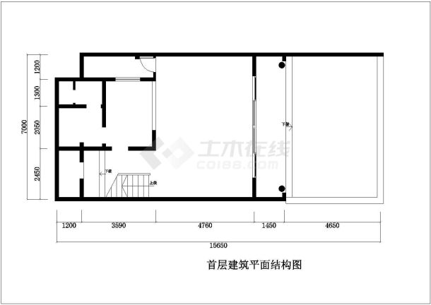 某地区四层框架结构别墅建筑装修设计施工图-图一