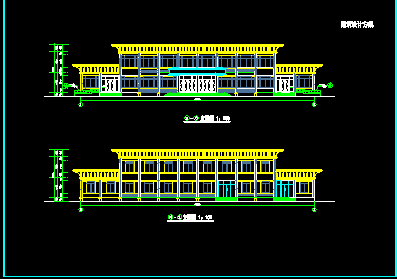 某商业餐厅建筑设计CAD施工方案图纸-图二