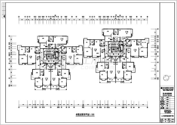 贵州省18层剪力墙结构经济适用房建筑结构施工图（含水电暖）-图一