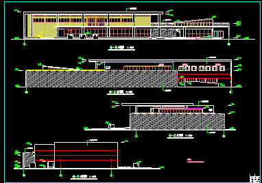 某市小型超市施工建筑CAD设计图纸-图二