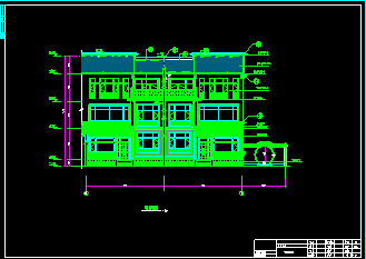某高档别墅建筑CAD平立面设计施工图纸-图二