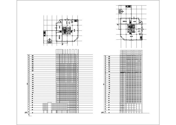 江苏某地28层框架核心筒结构商业综合体建筑方案设计_图1