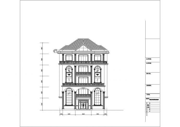 某六层别墅框架建筑、结构设计施工图_图1
