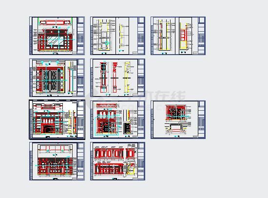 上海超奢华独栋三层别墅室内施工图（含效果图）-图一