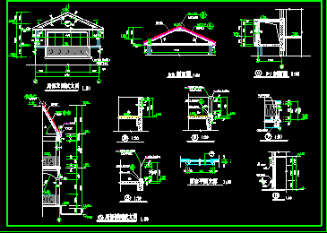 全套别墅建筑CAD平立剖面施工图-图二