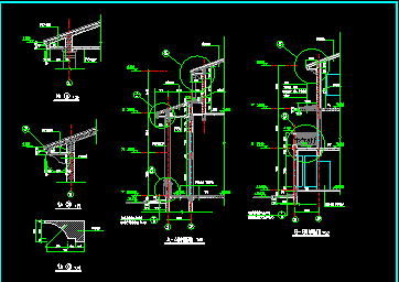 双拼别墅建筑设计CAD平立剖面图-图二