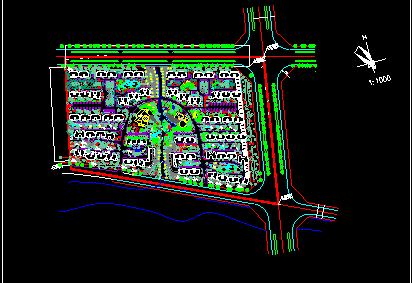 某小区规划及景观设计CAD建筑施工图纸-图二
