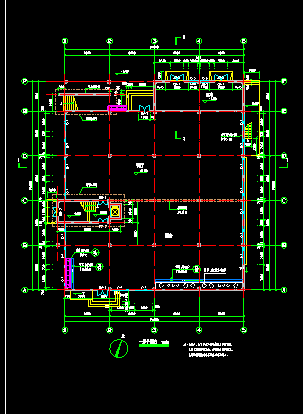 某职工食堂建筑全套CAD设计施工平面图纸-图二