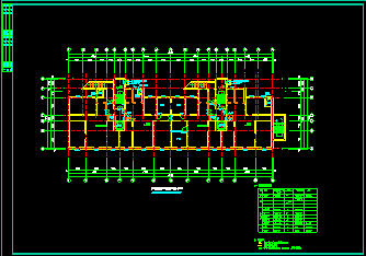某小区高层住宅地下室CAD疏散设计施工图纸-图二