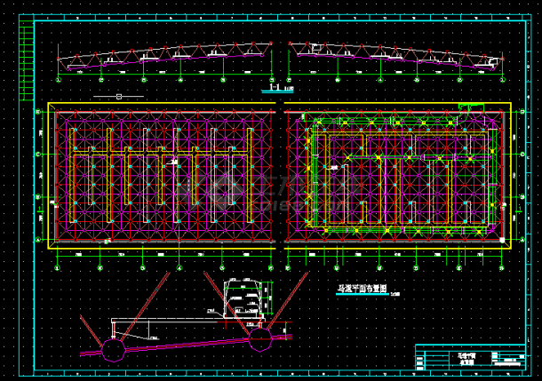 某体育馆建筑设计方案全套CAD图纸-图二