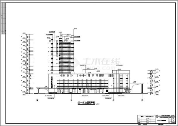 【广州】6层框架结构医院建筑方案设计图纸-图二