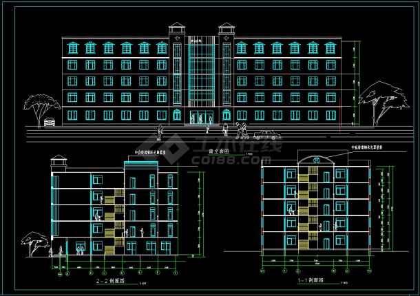 某市人民医院建筑设计cad方案施工图(含设计说明）-图二