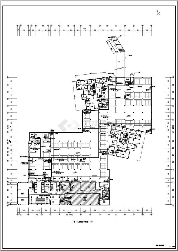 某大厦地下设备用房及地下车库电气图纸-图二