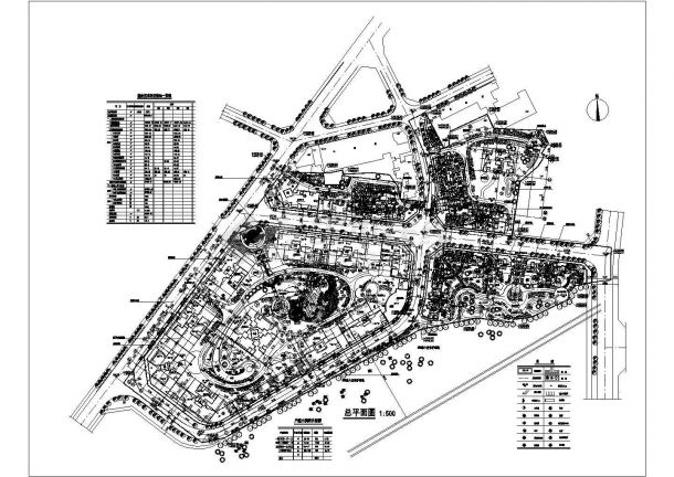 重庆市荣昌某小区景观规划总平面图（含丰富效果图）-图一