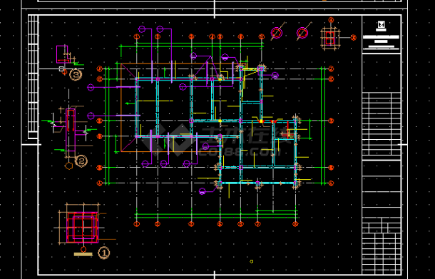 小型别墅建筑方案设计全套CAD详图-图二