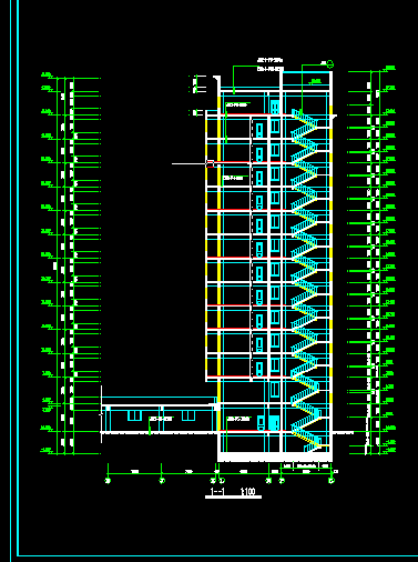 豪华中式宾馆建筑方案设计全套CAD图纸-图二