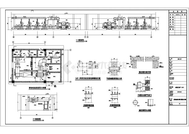 【陕西】2层食堂餐厅暖通空调设计施工图-图二