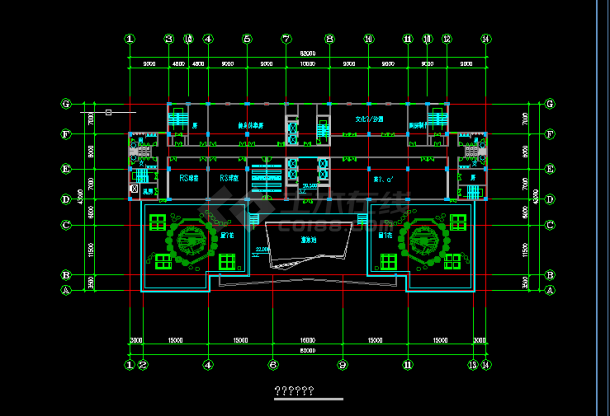 豪华高层酒店建筑设计方案全套CAD图纸-图二
