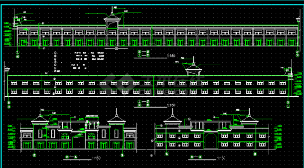 某二层商业楼建筑设计方案全套CAD图纸-图二