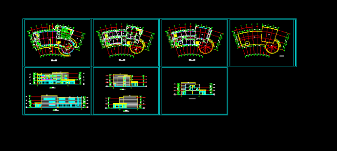 某多层饭店建筑方案设计全套CAD图纸_图1