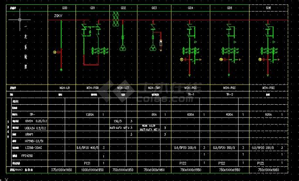 典型10KV变电所设计电气cad图纸-图二