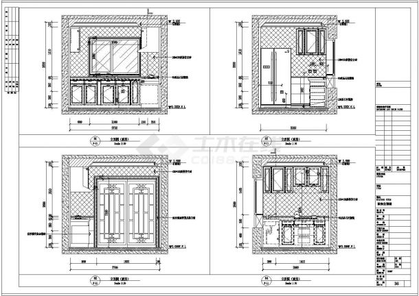 【武汉】都市核心区法式三居室样板间装修设计图-图二