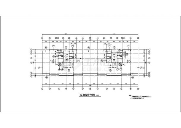 河北某地住宅小区建筑结构施工图（5栋）-图二